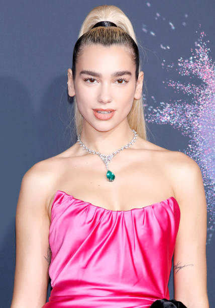 Dua Lipa arrives at the 2019 American Music Awards at the Microsoft Theater on November 24, 2019 in Los Angeles, California (428×612)