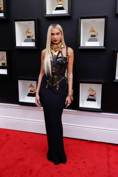 Dua Lipa Arrives at the Annual Grammy Awards Broadcast