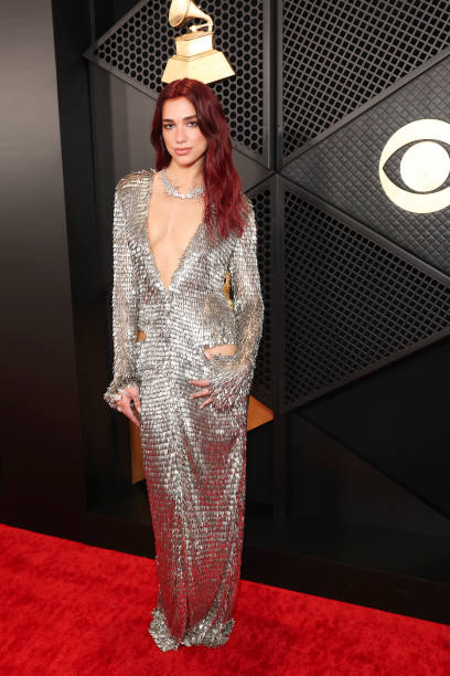 Dua Lipa arrives at The 66th Annual Grammy Awards, airing live from Crypto.com Arena in Los Angeles, California, Sunday, Feb. 4 on the CBS Television Network — frame 71/80 (408×612)