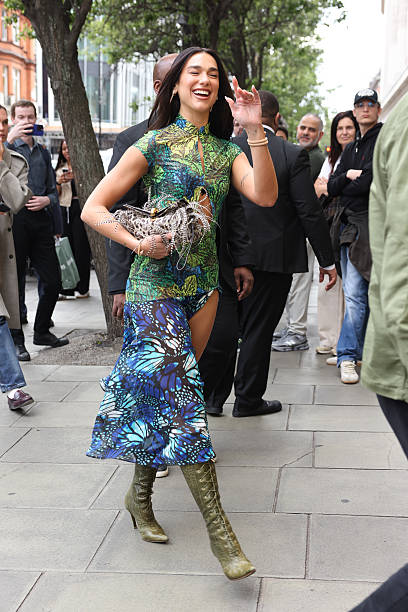 Dua Lipa Arrives at the Dua Pop Up at Selfridges