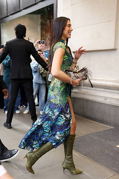 Dua Lipa Arrives at the Dua Pop Up at Selfridges
