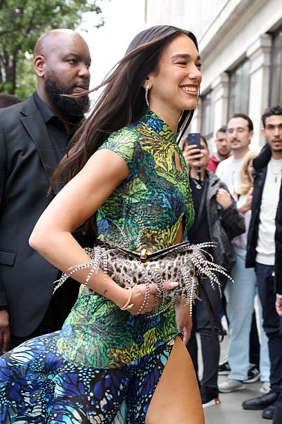 Dua Lipa Arrives at the Dua Pop Up at Selfridges