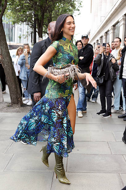 Dua Lipa Arrives at the Dua Pop Up at Selfridges