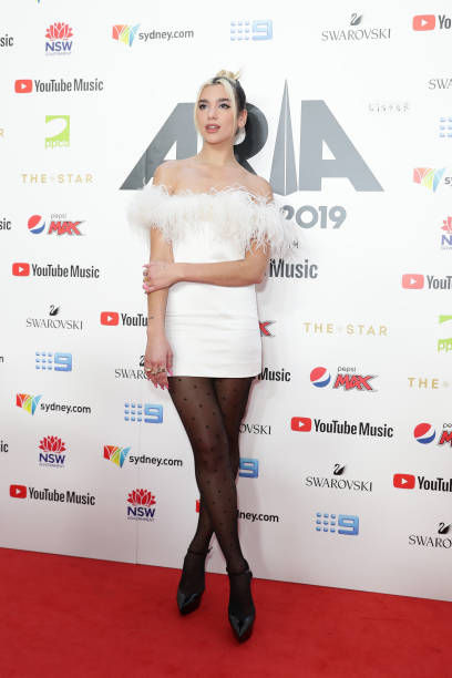 Dua Lipa Arrives for the Annual Aria Awards