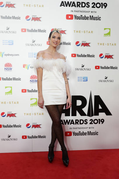 Dua Lipa Arrives for the Annual Aria Awards