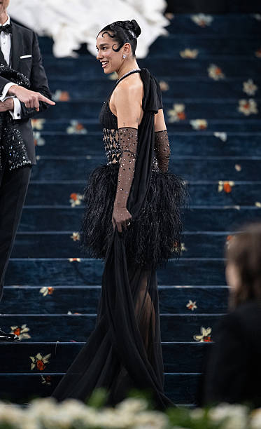 Dua Lipa Arrives to the 2025 Met Gala Celebrating