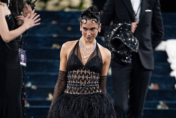 Dua Lipa Arrives to the 2025 Met Gala Celebrating