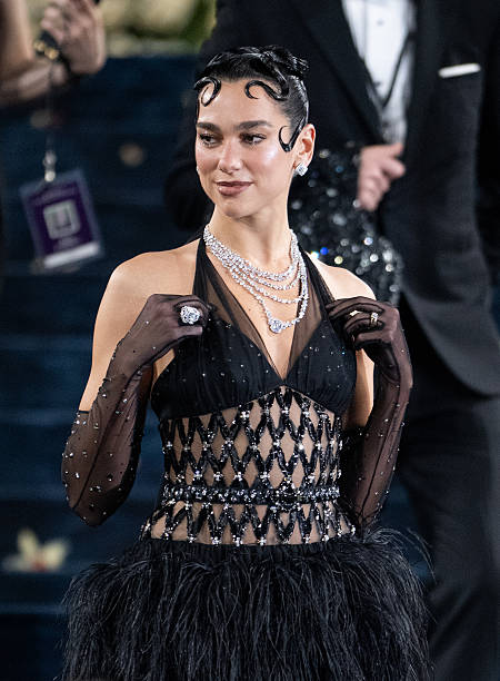 Dua Lipa Arrives to the 2025 Met Gala Celebrating