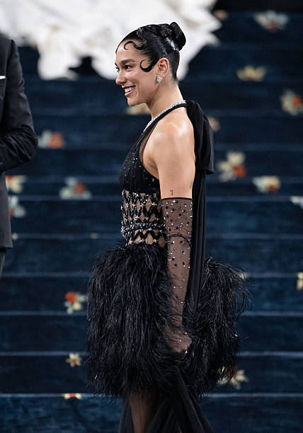Dua Lipa Arrives to the 2025 Met Gala Celebrating