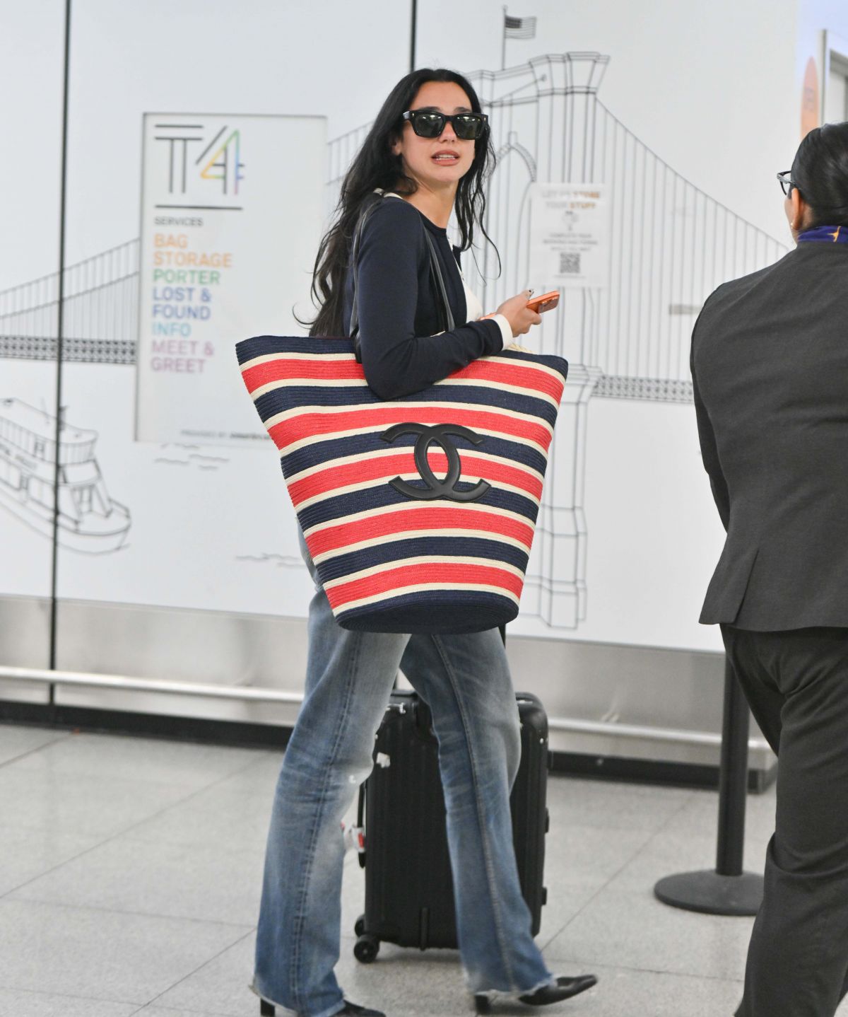 Dua Lipa at Airport After Landing in New York