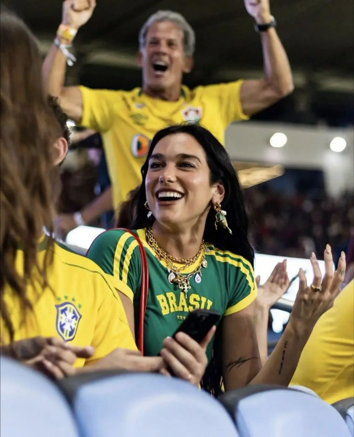 Dua Lipa at Fluminense Vs Flamengo Derby at Maraca
