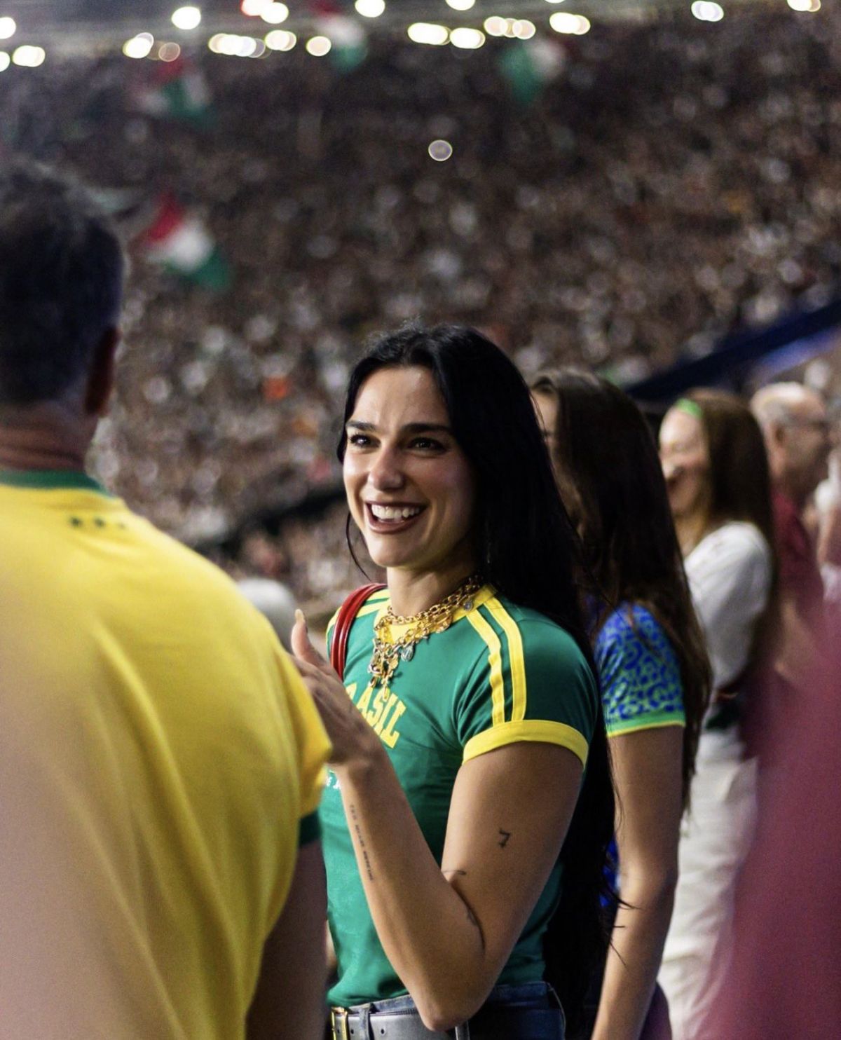 Dua Lipa at Fluminense Vs Flamengo Derby at Maraca