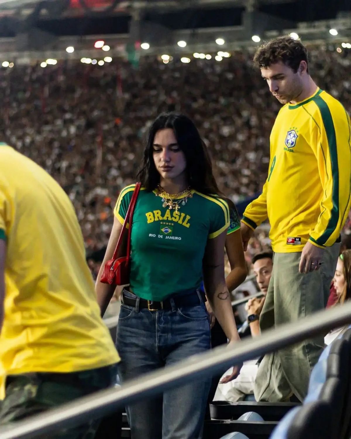 Dua Lipa at Fluminense Vs Flamengo Derby at Maraca