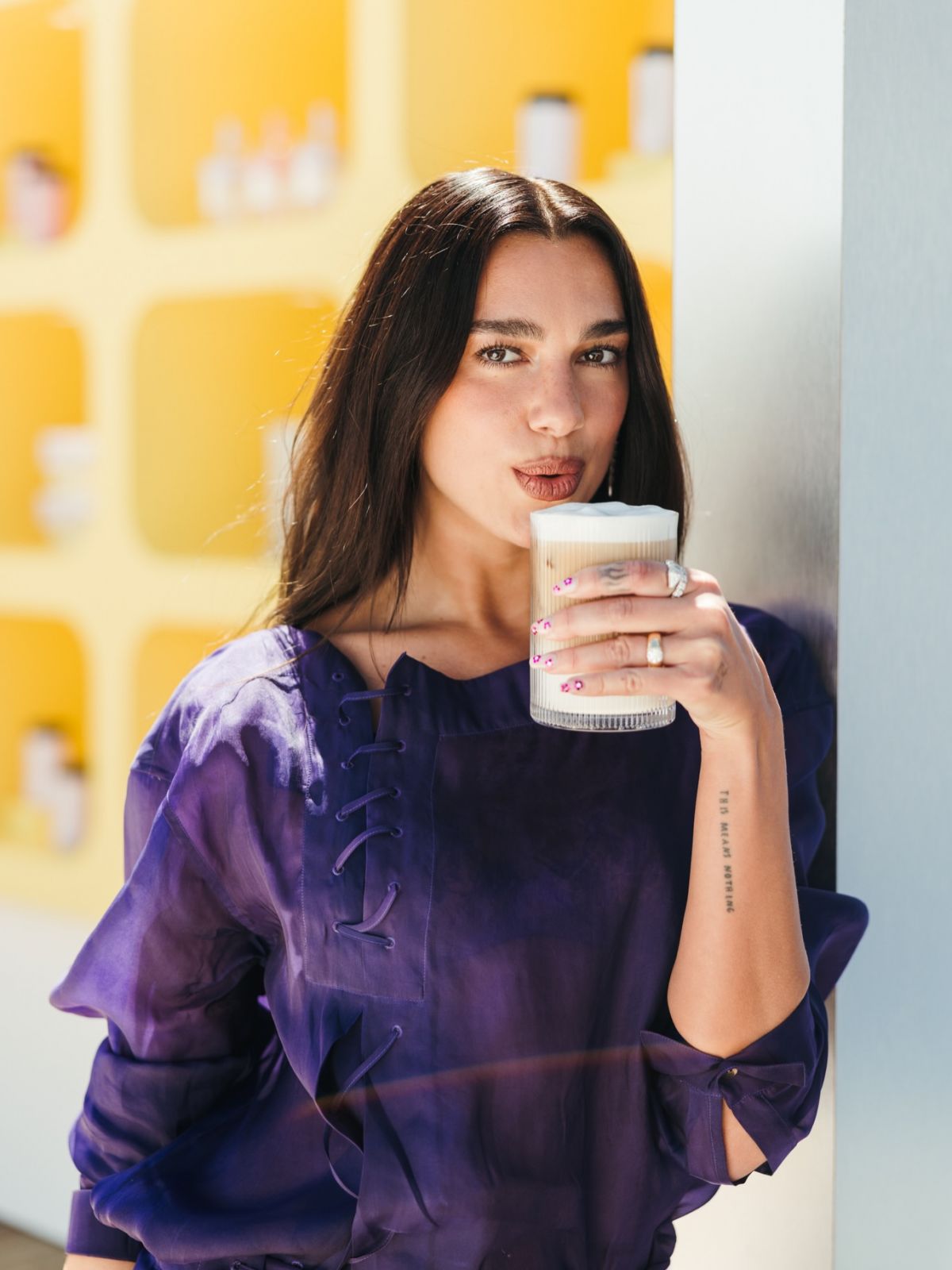 Dua Lipa at Nespresso Beach in Cannes