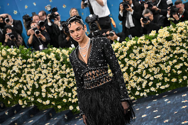 Dua Lipa at the 2025 Met Gala Celebrating Superfin