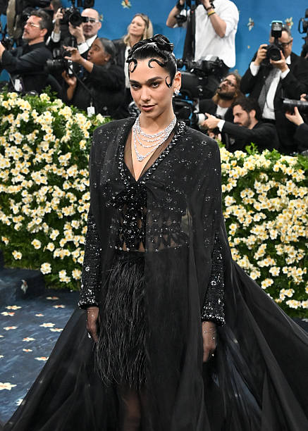 Dua Lipa at the 2025 Met Gala Celebrating Superfin