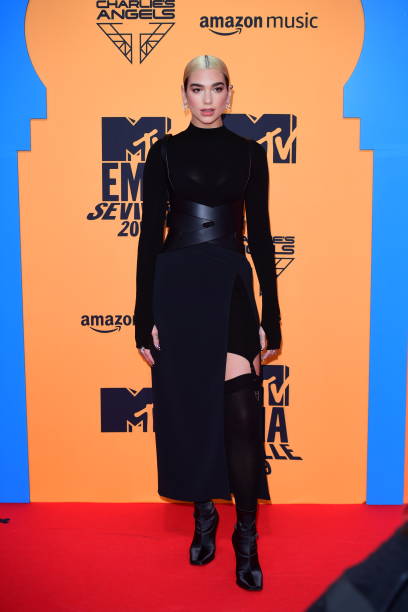Dua Lipa attending the MTV Europe Music Awards 2019, held at the FIBES Conference & Exhibition Centre of Seville, Spain.