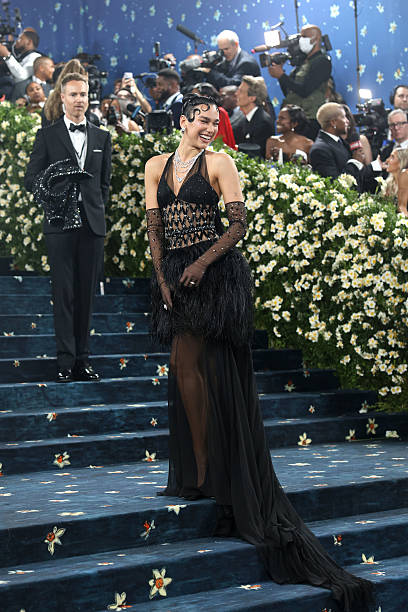 Dua Lipa Attends 2025 Met Gala Celebrating Superfi
