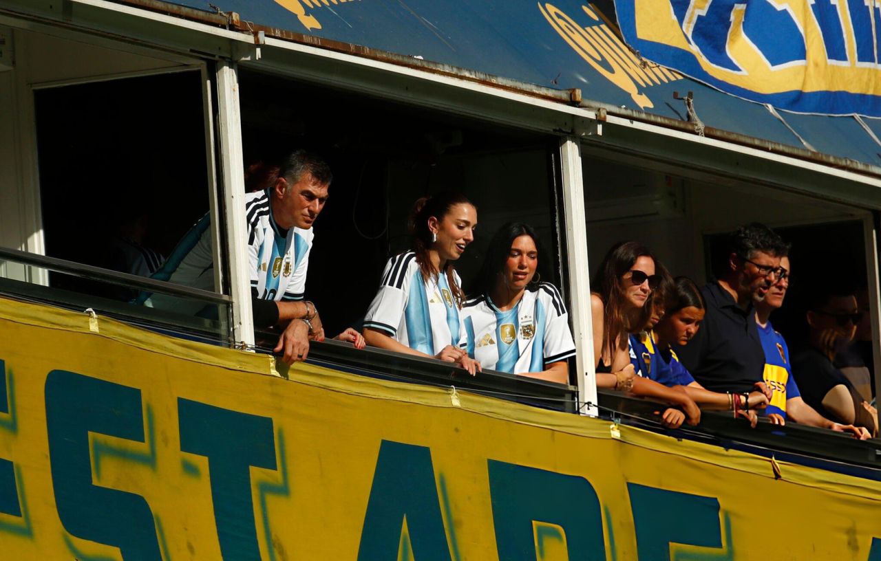 Dua Lipa Attends Boca Juniors Vs River Plate Game