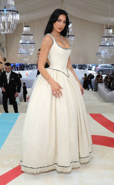 Dua Lipa Attends the 2023 Met Gala Celebrating Kar