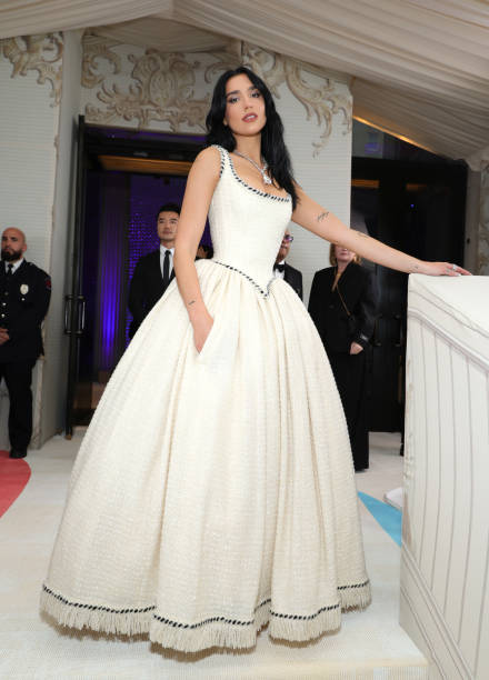 Dua Lipa Attends the 2023 Met Gala Celebrating Kar