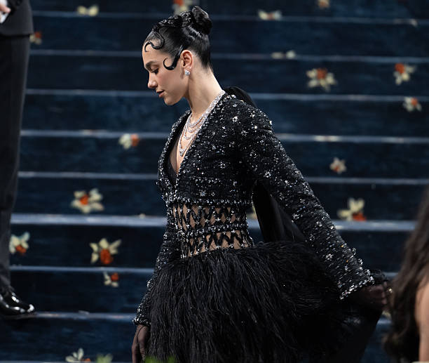 Dua Lipa Attends the 2025 Met Gala Celebrating Sup