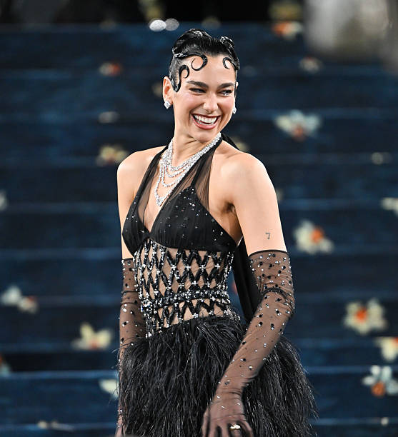 Dua Lipa Attends the 2025 Met Gala Celebrating Sup