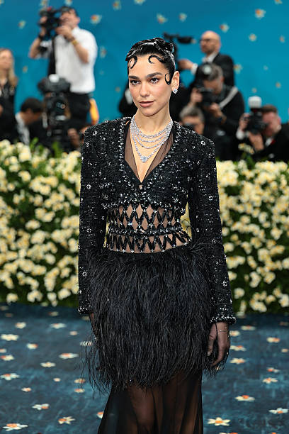 Dua Lipa Attends the 2025 Met Gala Celebrating Sup