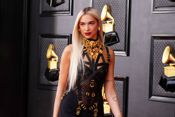 Dua Lipa attends the 64th Annual GRAMMY Awards at MGM Grand Garden Arena on April 03, 2022 in Las Vegas, Nevada.