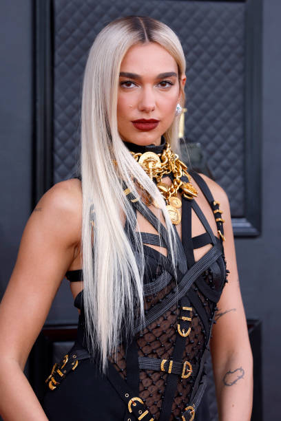 Dua Lipa attends the 64th Annual GRAMMY Awards at MGM Grand Garden Arena on April 03, 2022 in Las Vegas, Nevada.