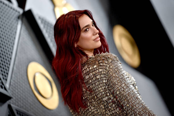 Dua Lipa Attends the Grammy Awards at Crypto