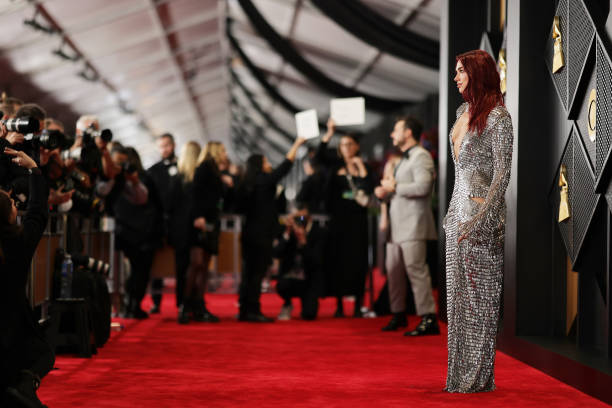 Dua Lipa Attends the Grammy Awards at Crypto