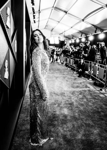 Dua Lipa Attends the Grammy Awards on Februar