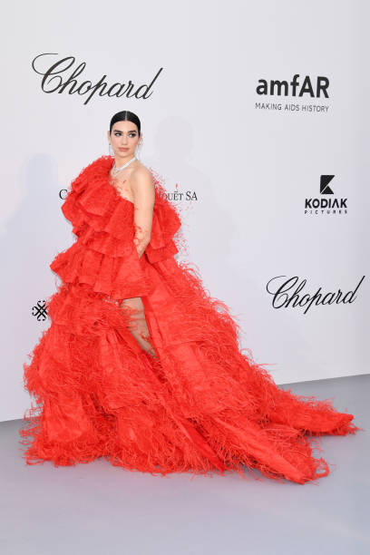 Dua Lipa Attends the Amfar Cannes Gala 2019 at Hot