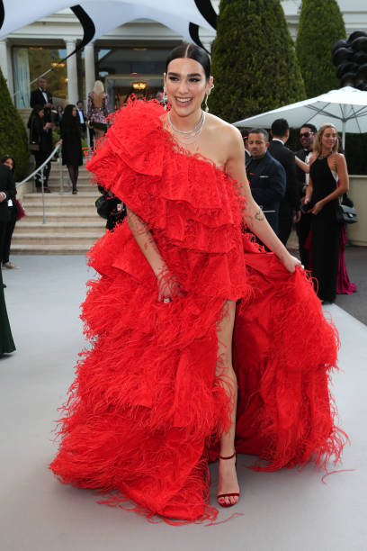 Dua Lipa Attends the Amfar Cannes Gala 2019 at Hot