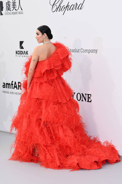 Dua Lipa Attends the Amfar Cannes Gala 2019 at Hot