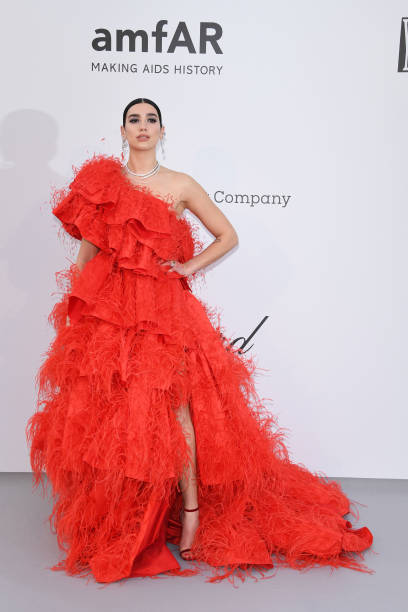 Dua Lipa Attends the Amfar Cannes Gala 2019 at Hot