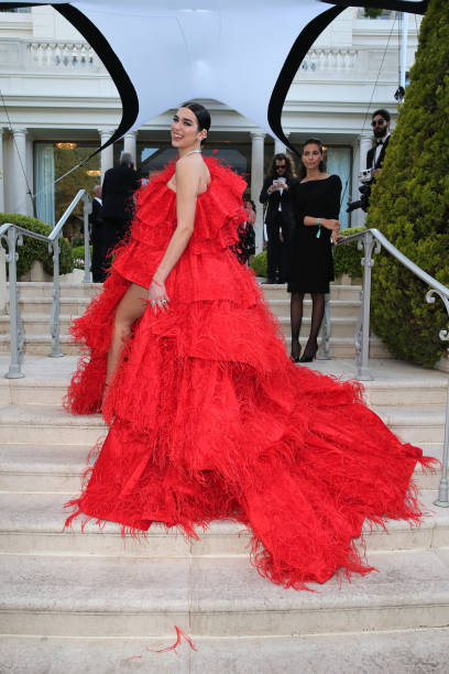 Dua Lipa Attends the Amfar Cannes Gala 2019 at Hot