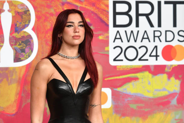 Dua Lipa attends the BRIT Awards 2024 at The O2 Arena on March 02, 2024 in London, England (612×408)