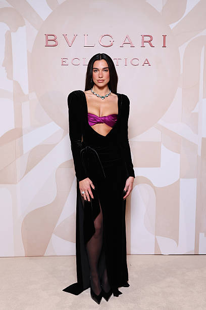 Dua Lipa attends the Bvlgari Eclettica High Jewelry And High-End Watches Event at Villa Arconati on March 23, 2026 in...