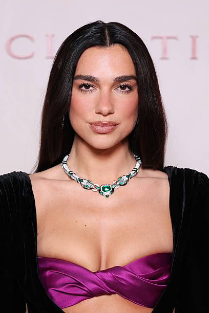 Dua Lipa attends the Bvlgari Eclettica High Jewelry And High-End Watches Event at Villa Arconati on March 23, 2026 in...