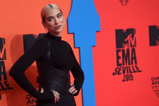 Dua Lipa attends the MTV EMAs 2019 at FIBES Conference and Exhibition Centre on November 03, 2019 in Seville, Spain.