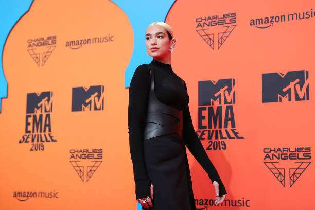 Dua Lipa attends the MTV EMAs 2019 at FIBES Conference and Exhibition Centre on November 03, 2019 in Seville, Spain.