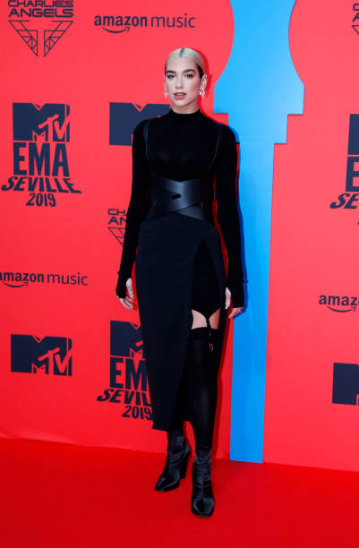 Dua Lipa attends the MTV EMAs 2019 at FIBES Conference and Exhibition Centre on November 03, 2019 in Seville, Spain.