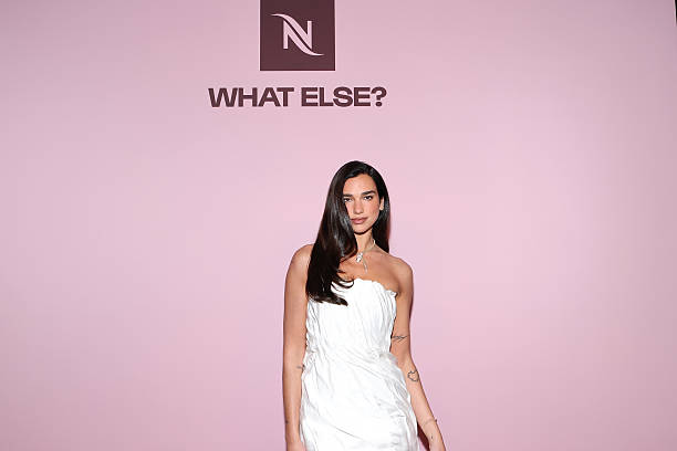 Dua Lipa attends the Nespresso Celebrates Dua Lipa as Global Brand Ambassador at New Flagship Boutique in Flatiron on...