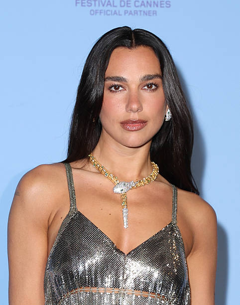 Dua Lipa attends the Nespresso x Dua Lipa photocall at the 79th annual Cannes Film Festival at Nespresso Beach on May 15, 2026 in Cannes, France.