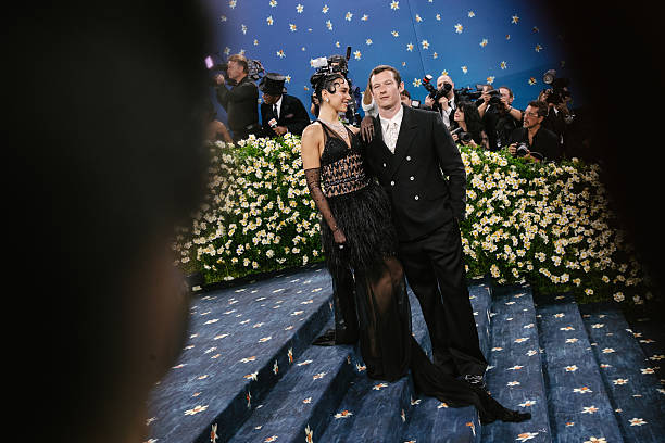 Dua Lipa Callum Turner at the 2025 Met Gala Celebr