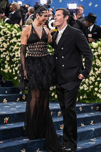 Dua Lipa Callum Turner at the 2025 Met Gala Celebr