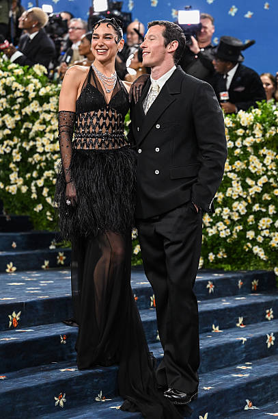 Dua Lipa Callum Turner at the 2025 Met Gala Celebr