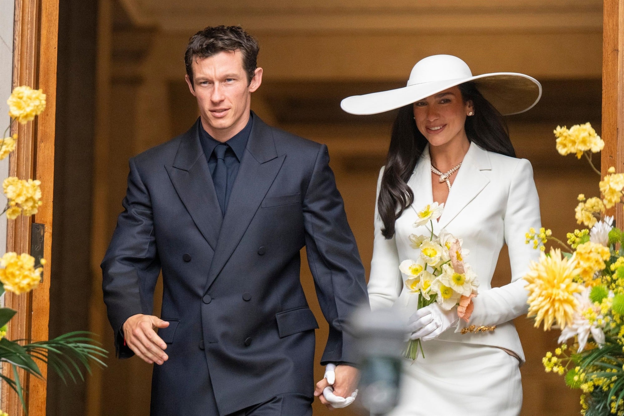 Dua Lipa Callum Turner S Wedding Photos See